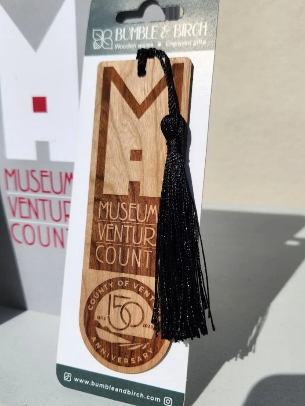 Ventura County Library Gift Set Journal Notebook Wooden Bookmark Museum Nerd Sti
